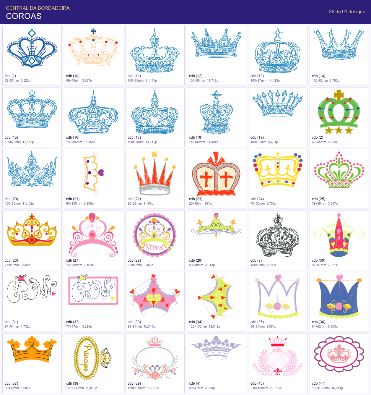 Matrizes Coroas