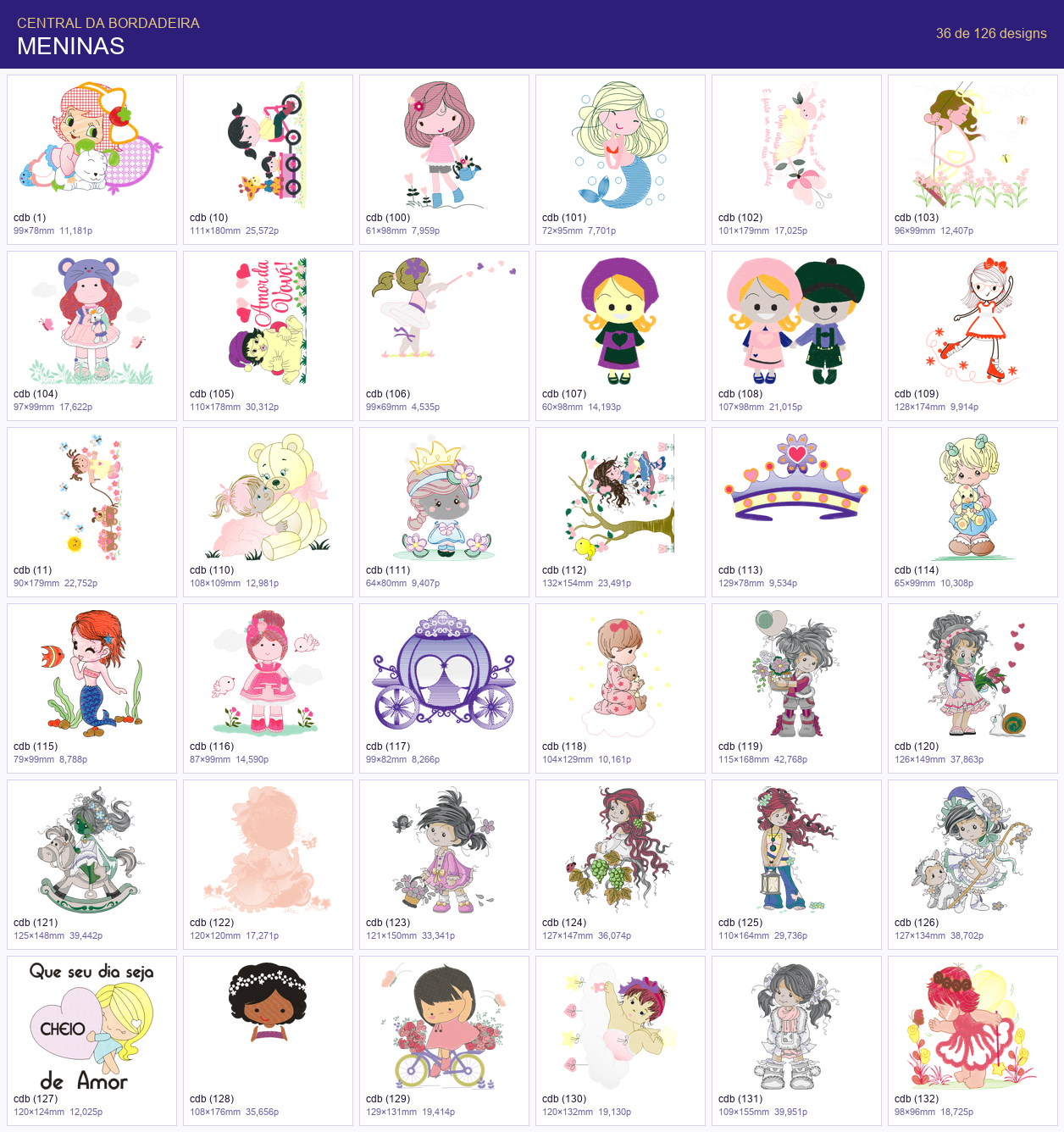 Tela da Biblioteca Infantil — Princesas
