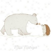 Coleção Mila Matrizes — urso e ouriço